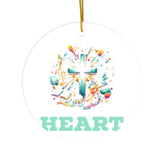 Gospel Music Religious Bible Scripture Christian Ceramic Ornaments