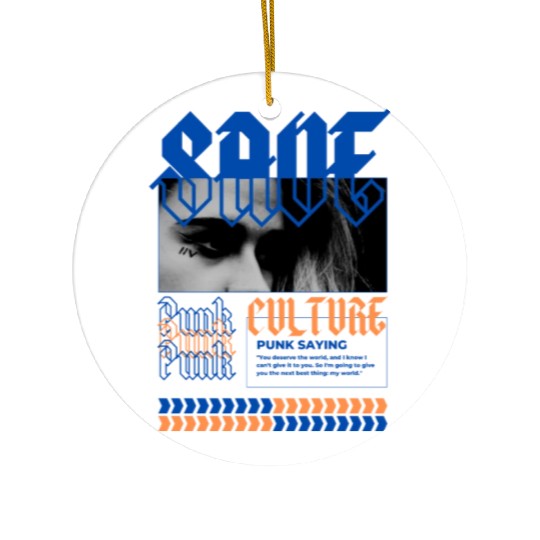 Save Punk Culture streetwear Ceramic Ornaments