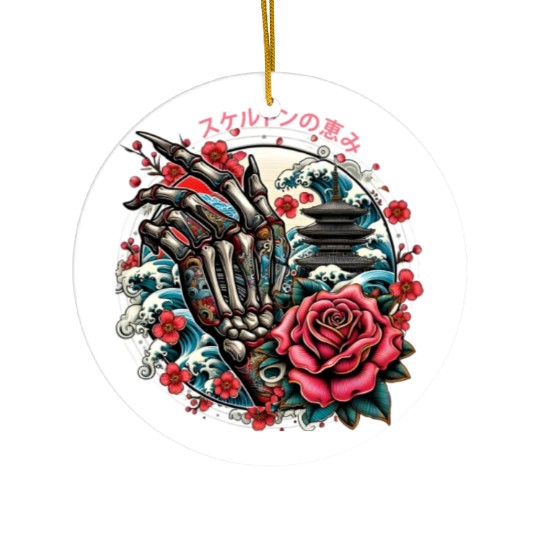 Skeleton's Sakura Ceramic Ornaments