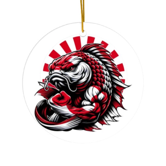 Koi fish Japan national flag carp Ceramic Ornaments