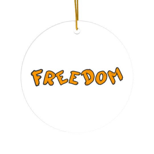 "Embrace Freedom: A Stylish Design Journey" Ceramic Ornaments