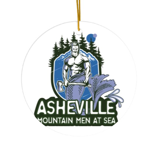 Asheville mountain men at sea Ceramic Ornaments