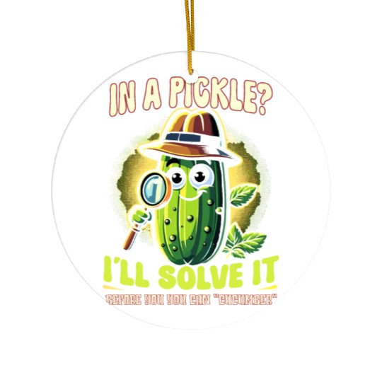 Pickle Lover Funny Pickle Dill pickle Pickled Ceramic Ornaments