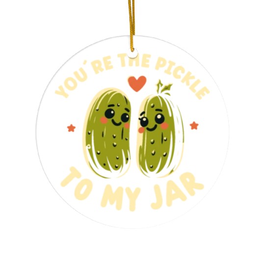 Pickle Lover Funny Pickle Dill pickle Pickled Ceramic Ornaments
