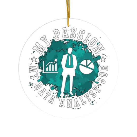 Data Analyst My Passion My Data Computer Science Ceramic Ornaments