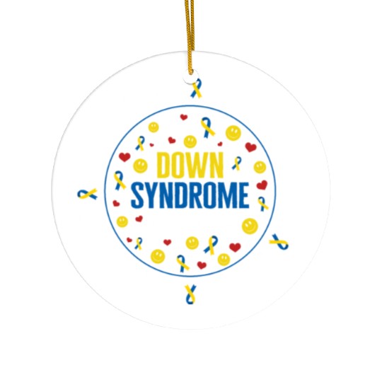 Down Syndrome Awareness Ceramic Ornaments, Embrace Inclusion