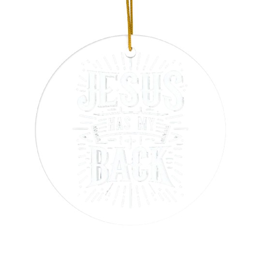 Jesus Has My Back 31 Ceramic Ornaments