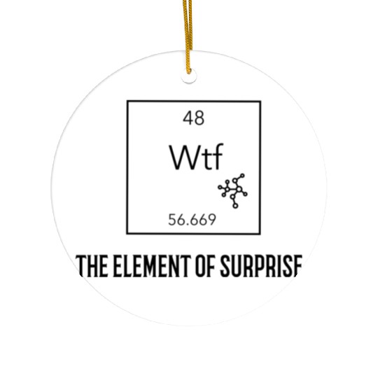 The element of surprise Ceramic Ornaments