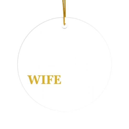 Black and Gold Wife Changing - Bitcoin Ceramic Ornaments