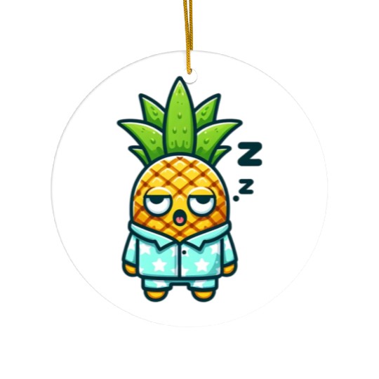 Pineapple Bedtime Ceramic Ornaments