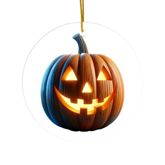 Jack o Lantern Pumpkin Ceramic Ornaments