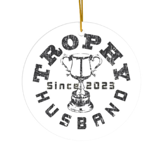 Trophy Husband 2023 Gray Ceramic Ornaments