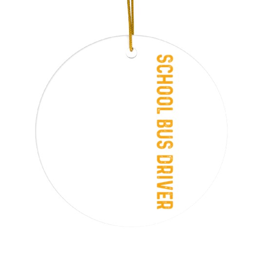 School Bus Driver American Flag School Bus Driver Ceramic Ornaments