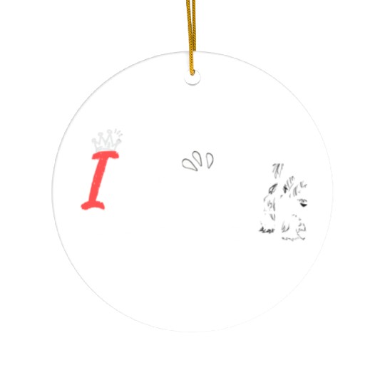 I love my girlfriend Ceramic Ornaments