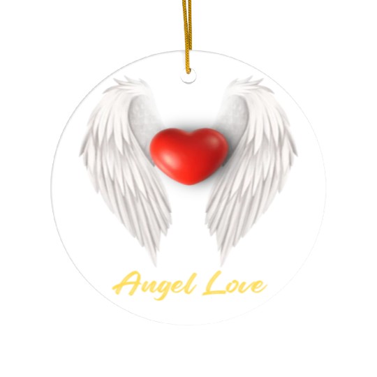 Angel Love Ceramic Ornaments