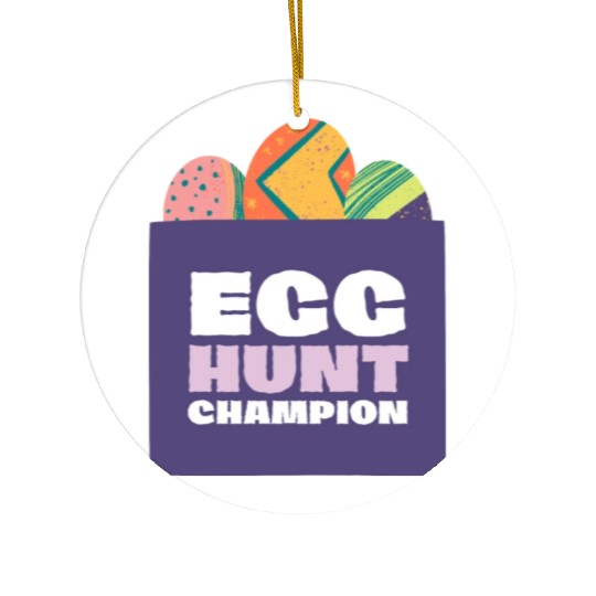 Egg Hunt Champion Ceramic Ornaments