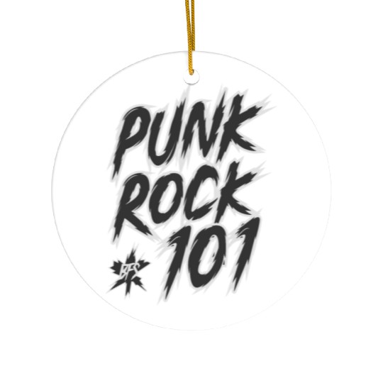 Punk Rock 101 Ceramic Ornaments