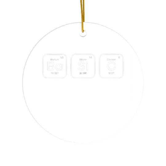 Basic periodic table of elements science Ceramic Ornaments