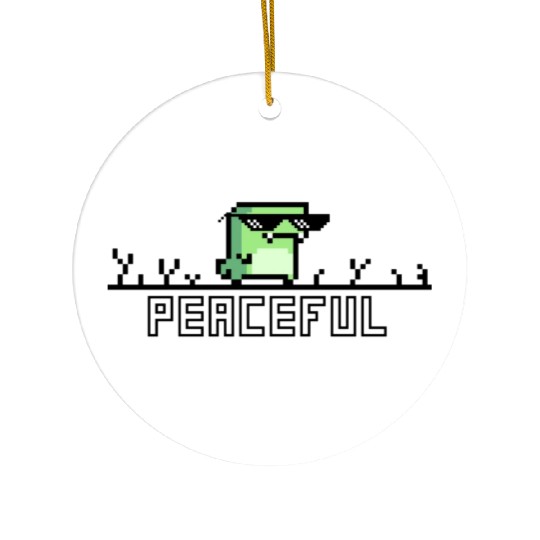 Peaceful rex Ceramic Ornaments