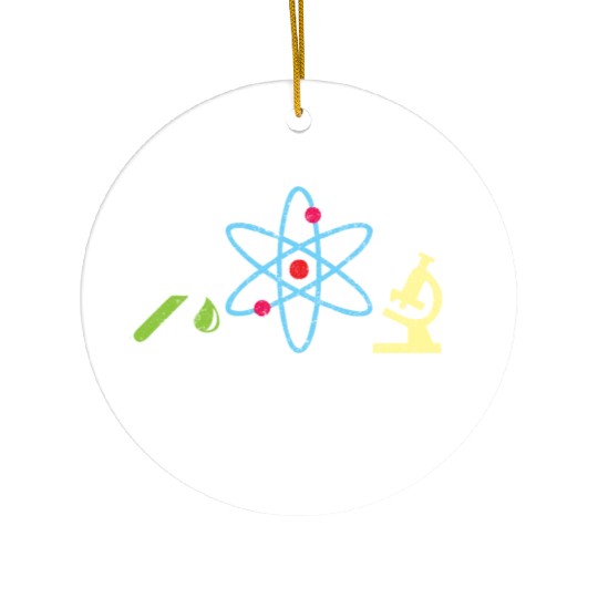 Science Squad Physics Teacher Ceramic Ornaments