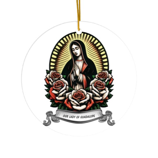 Our lady of Guadalupe Ceramic Ornaments