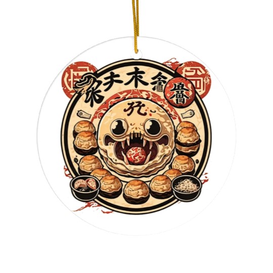 Takoyaki Attack Ceramic Ornaments