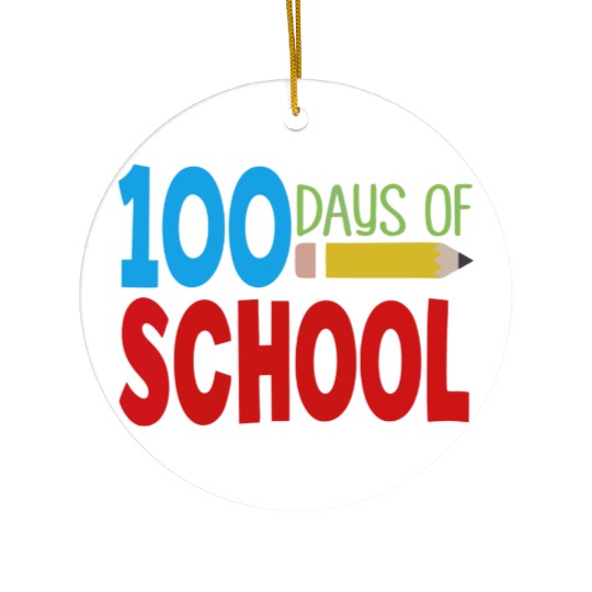 100 Days of School Ceramic Ornaments