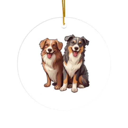 Australian Shepherd I Was Normal 2 Aussies Ago Ceramic Ornaments