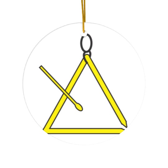 Triangle music instrument for orchestra Ceramic Ornaments
