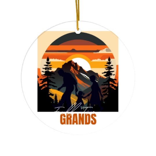 Full time Grands - Funny Grandparents Ceramic Ornaments