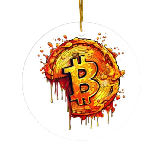 Bitcoin Pizza Day Funny Crypto Currency Trading Ceramic Ornaments