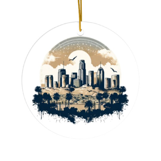 Los Angeles - City of Angels Ceramic Ornaments