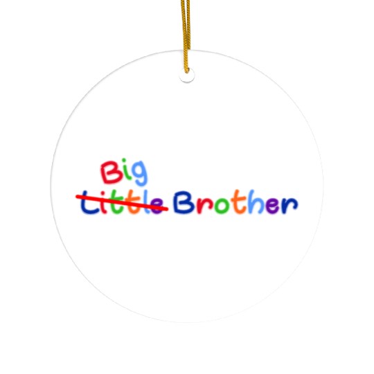 little big brother Ceramic Ornaments