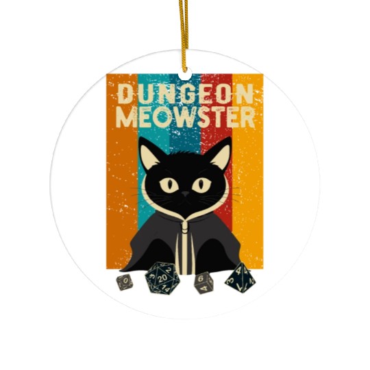 Dungeon Meowster Ceramic Ornaments