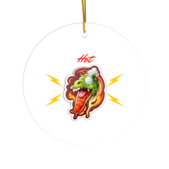 Hot Spice lover Sauce chili pepper Ceramic Ornaments