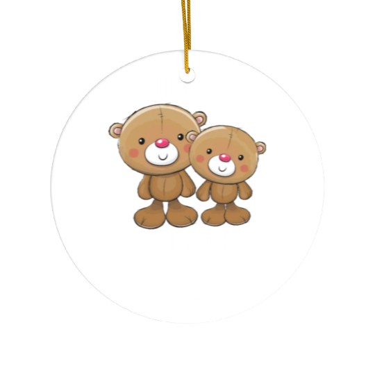 I'm Going To Be A Big Brother 2025 Teddy Bear Ceramic Ornaments