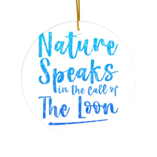 Nature Speaks In The Call Of The Loon 3 Ceramic Ornaments