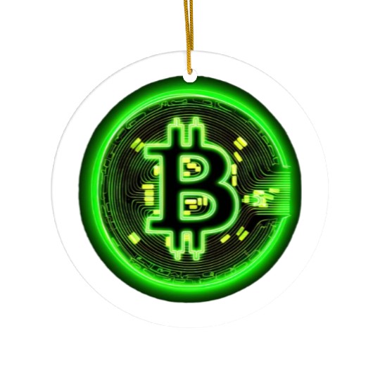 Crypto Currency Coin Vintage Bitcoin Cryptocurrenc Ceramic Ornaments