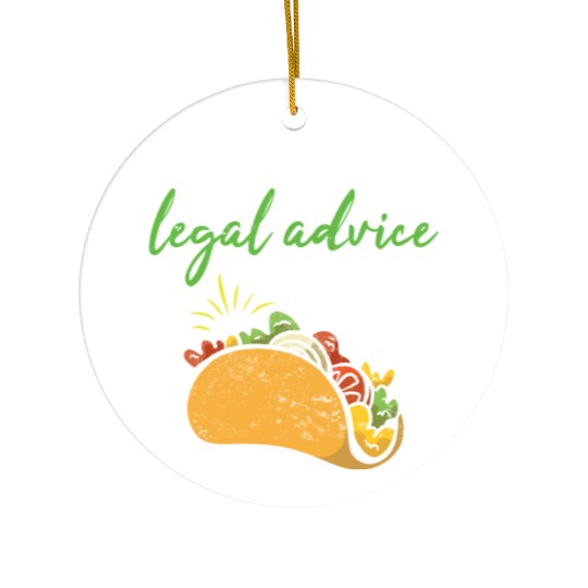 Tacolover law student lawyer Ceramic Ornaments