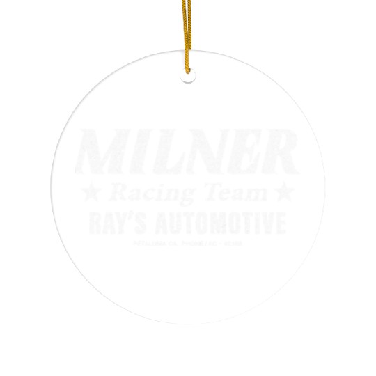 Vintage Milner Racing Team 1964 Ceramic Ornaments