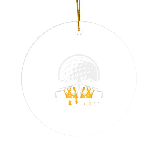 Funny Golf Beer Ceramic Ornaments Funny Picture