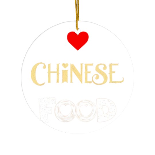 I Love Chinese Food Ceramic Ornaments