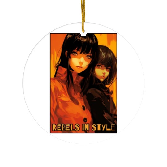 Rebels in Style: Anime Girls Ceramic Ornaments