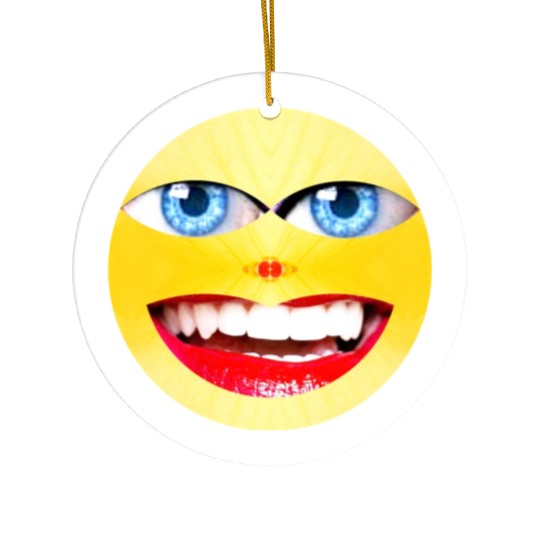 Smile Face Have a Nice Day Promote Happiness Joy Ceramic Ornaments