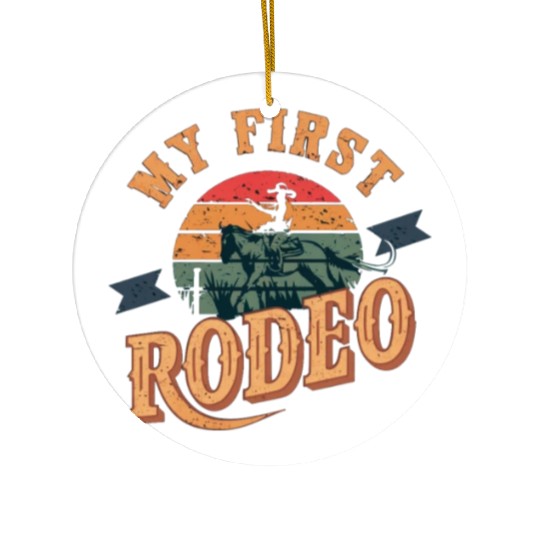 My First Rodeo Ceramic Ornaments