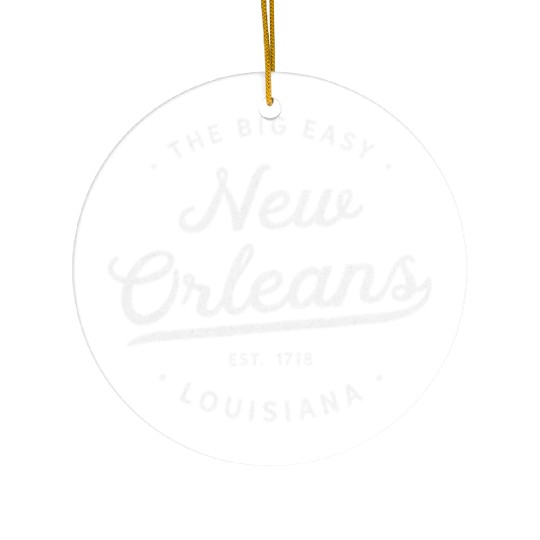 New Orleans Louisiana Big Easy NOLA Ceramic Ornaments