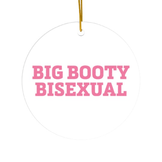Big Booty Bisexual LGBTQ Pride Month Ceramic Ornaments