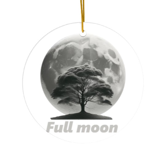 Full moon Ceramic Ornaments