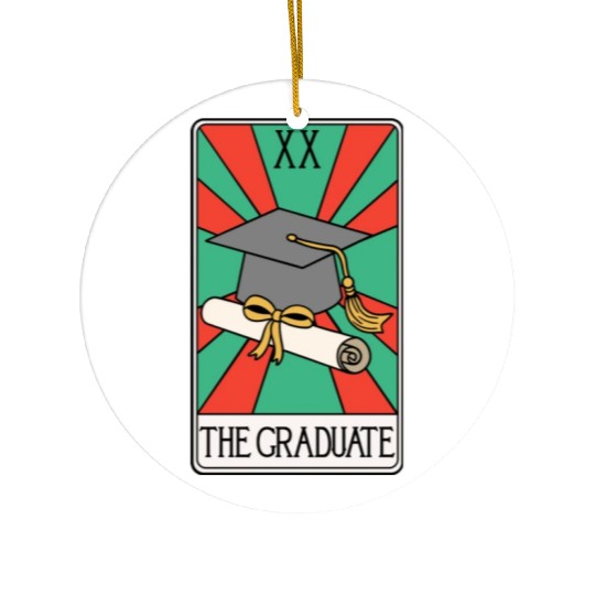 The Graduate - Funny Tarot Card Ceramic Ornaments