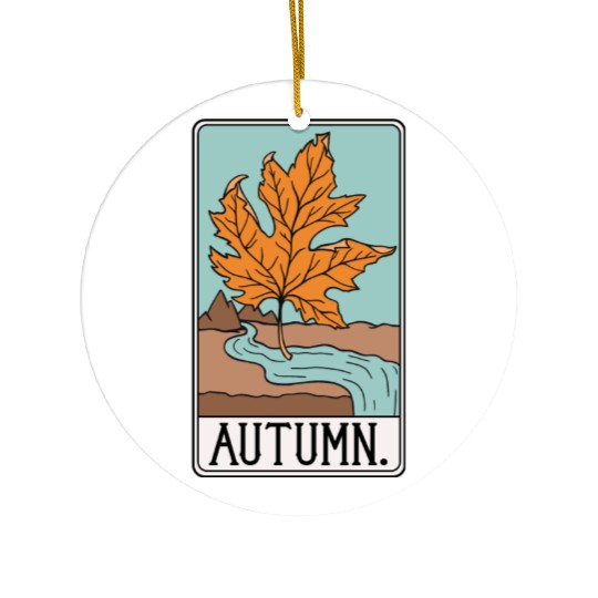 The Autumn - Tarot Card Ceramic Ornaments